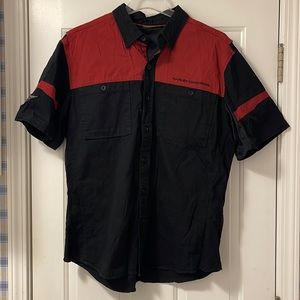 Harley Davidson performance short sleeve button down